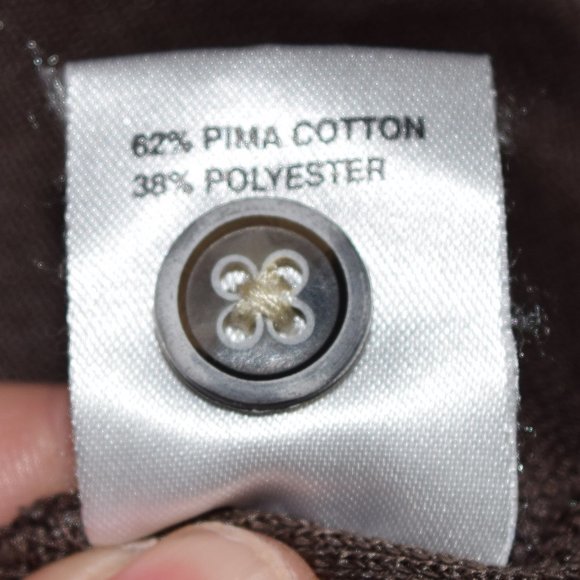 Tommy Bahama Men's Brown Polo size Medium - Picture 7 of 9